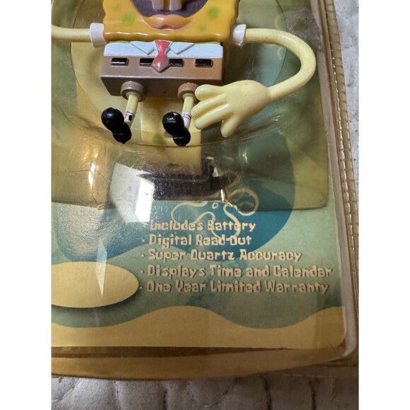 Spongebob Squarepants Digital Watch 2002 Clicks Viacom Nickelodeon Vintage NOS main image 3